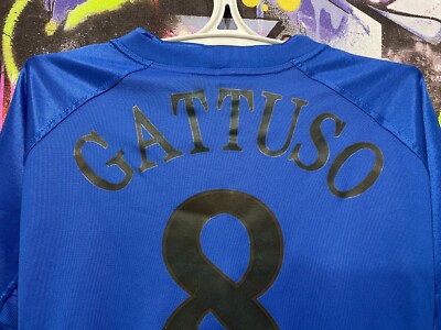 Italy National Football Team Gattuso #8 2004/05 Home Soccer Italy National Football Team Gattuso #8 2004/05 Home Soccer