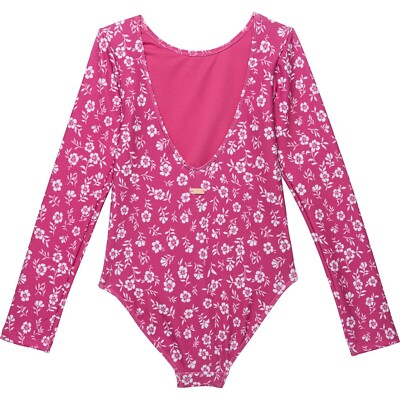 Roxy Kids L95442 Pink Guava Splendid Dream One-Piece Rashguard