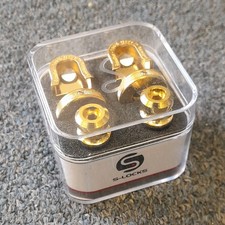 Schaller S-Locks Strap Lock Set Gold Metal 14...