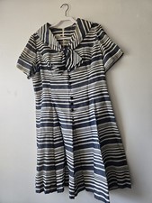 Vintage Grace TAYLOR original Striped Dress Large