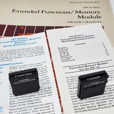 HP 41C 41CV Calculator X-Functions  X-Memory Modules Guides  Manual LOOK 