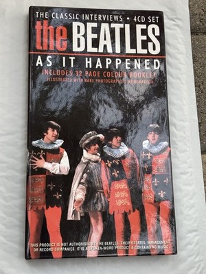 The Beatles - 'As It Happened' : Classic Interviews 4CD Set Some Case Wear