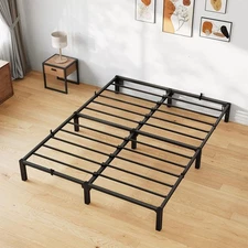 Full Size Bed Frame 10 Inch,No Screws Needed, No Box Spring Needed, Heavy Duty