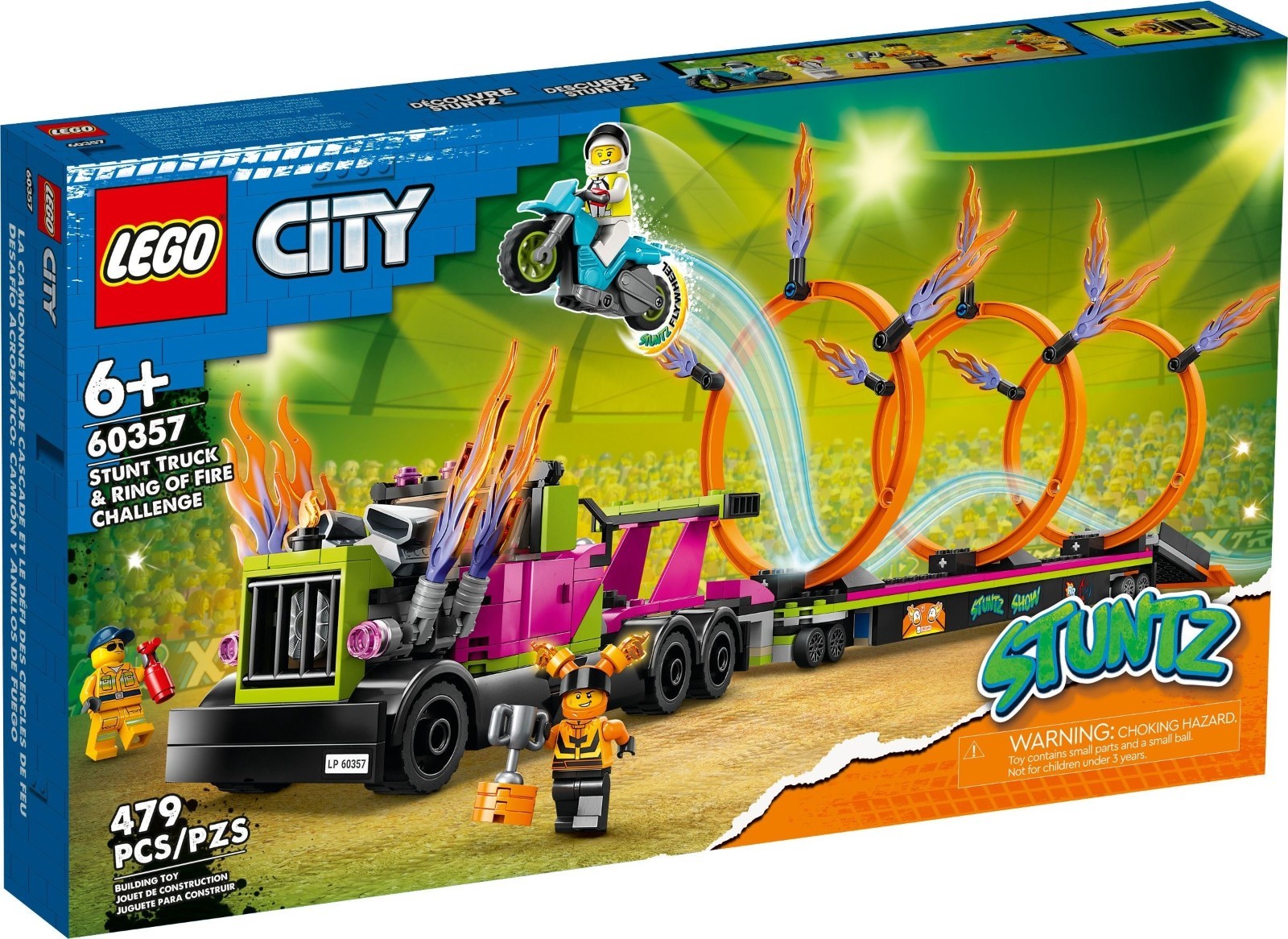 LEGO CITY: Stunttruck mit Feuerreifen-Challenge (60357) Neu Und OVP - Bild 4
