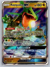 Rayquaza GX 109/168 Holo GX Rara Carta Pokemon Tempesta Celeste Holo LP