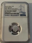 2019-S 10c .999 SILVER NGC PF70UCAM ROOSEVELT DIME PROOF ULTRA CAMEO PR 70