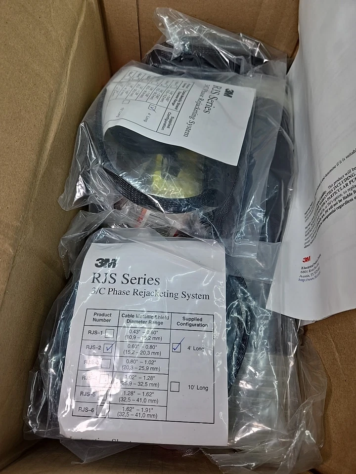 Kit de terminación de tres conductores 3M (7621-T-110-3G) QT-III en frío clase 15kV Foto 4 de 4