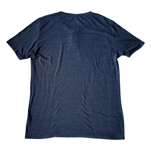 Marine Layer Shirt Mens Medium Large Blue Henley Button Short Sleeve Tri Blend - Picture 2 of 11