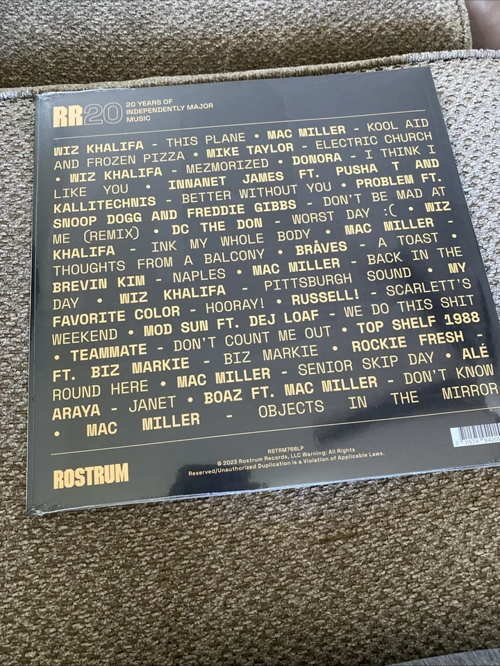Rostrum Records 20 RSD Exclusive Limited /2500 Copies Mac Miller Wiz Khalifa NEW - Image 3 of 3