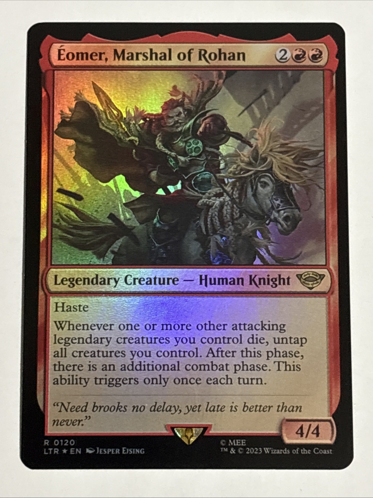 MTG Lord of the Rings Eomer, Marshal of Rohan Foil 0120 NM Rare