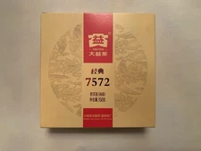 2025 TAETEA Dayi Classic 7572 in a Gift Box Ripe Puerh Tea 150g Yunnan Puer Tea