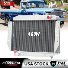 4 Row Radiator For 1972-881980 Jeep Cherokeegrand Wagoneer J10 J20 5.9l V8 At.