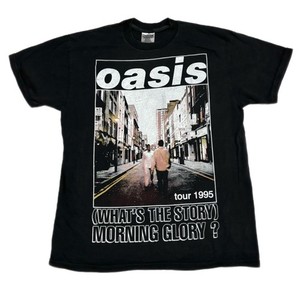 T-shirt Vintage Oasis What's The Story 1995 - Taille L - Original Screen Stars - Occasion Bon état