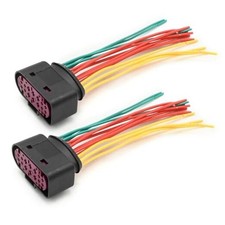 2 Pcs 68305265AA Headlight Connector Harness Pigtail Xenon HID, Replacement