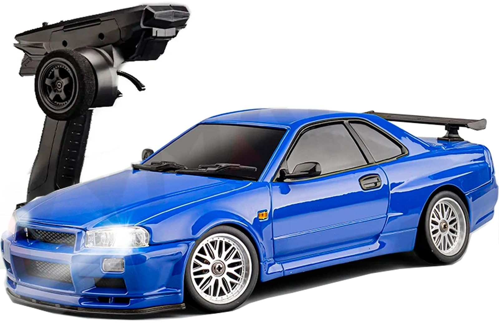 Gtr R34 2.4ghz Rwd With Gyroscope On-road Alloy Body Sh