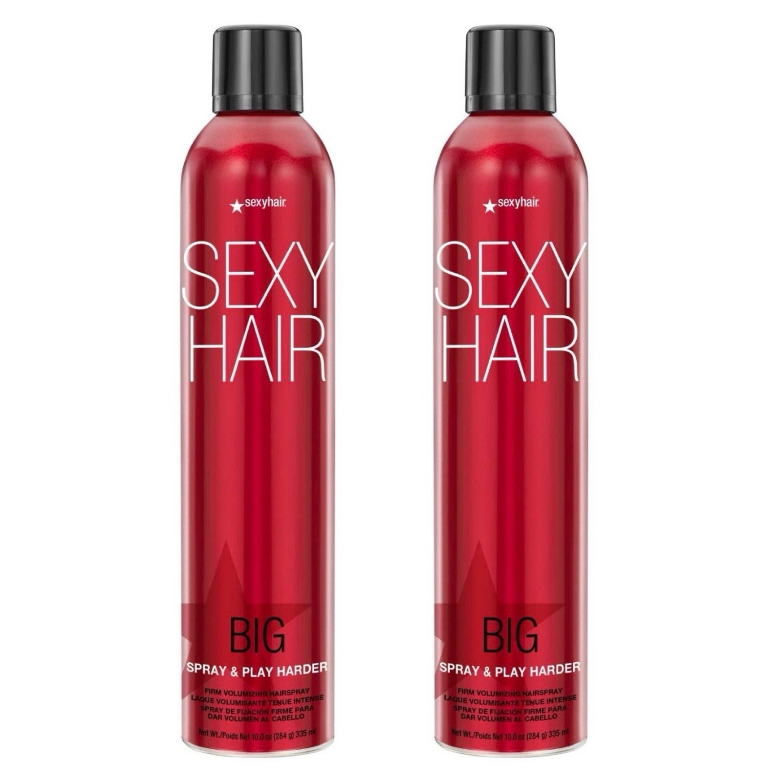 Big Sexy Hair Spray and Play Harder Firm Volumizing Hairspray 10 oz-2 Pack - New