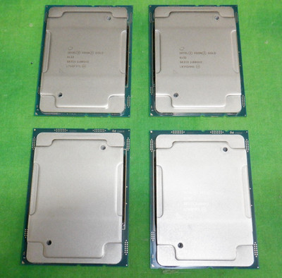 INTEL XEON GOLD 6132 14 Core SR3J3 2.6GHZ 19.25MB 140W Processor   LOT OF 4
