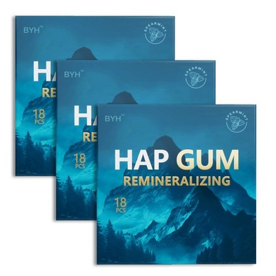 Remineralizing Gum with Nano Hydroxyapatite & Xylitol-Sugar Free Gum (18 Coun...