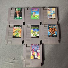 Nintendo NES Games – Lot of 7 - TMNT, Tetris, & MORE – Untested, As-Is