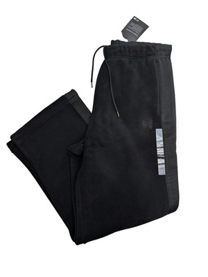 Uniqlo x Needles Fleece weite Hose Herren Gr. L schwarz Jogginghose