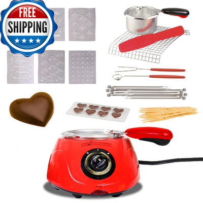 Total Chef Single Pot Chocolate Melter - Electric Candy Melting Hot Fondue Pot W