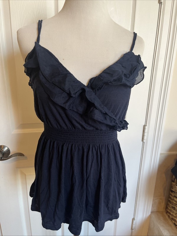 NWT Aeropostale Teen Girls Navy Blue Top Size XL