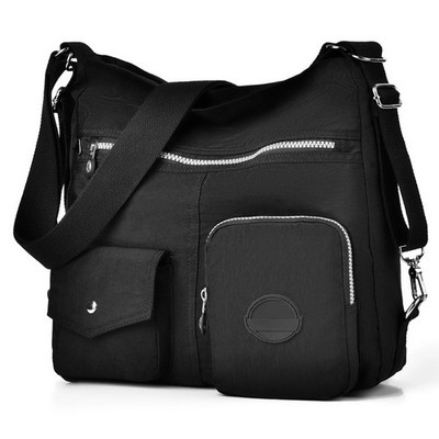Multipurpose Hobo Purse for Women with Antitheft RFID, Large, Black 