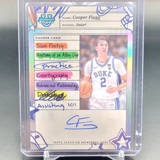 2024-25 Bowman Chrome U Course Load Cooper Flagg #CF On Card Auto DUKE