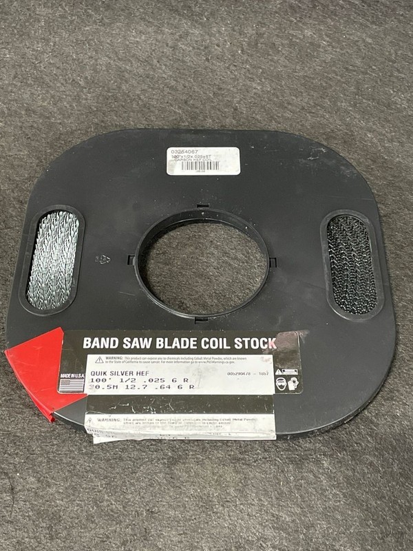 MK MORSE 03254067 Band Saw Blade Coil Stock: 1/2" Blade Width