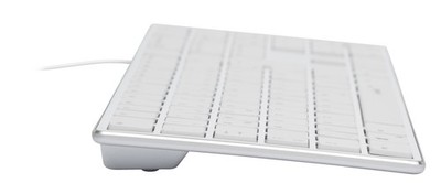 SPEEDLINK RIVA Slim Metal, Gaming Tastatur, Scissor, Kabel, Weiß