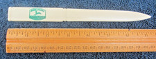Vintage JOHN DEERE Payge Novelty Letter Opener Desk Accessory Old 4 Legged Logo