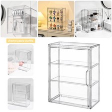 3 Tiers Clear Acrylic Display Case Showcase Box For Collectibles Action Figures