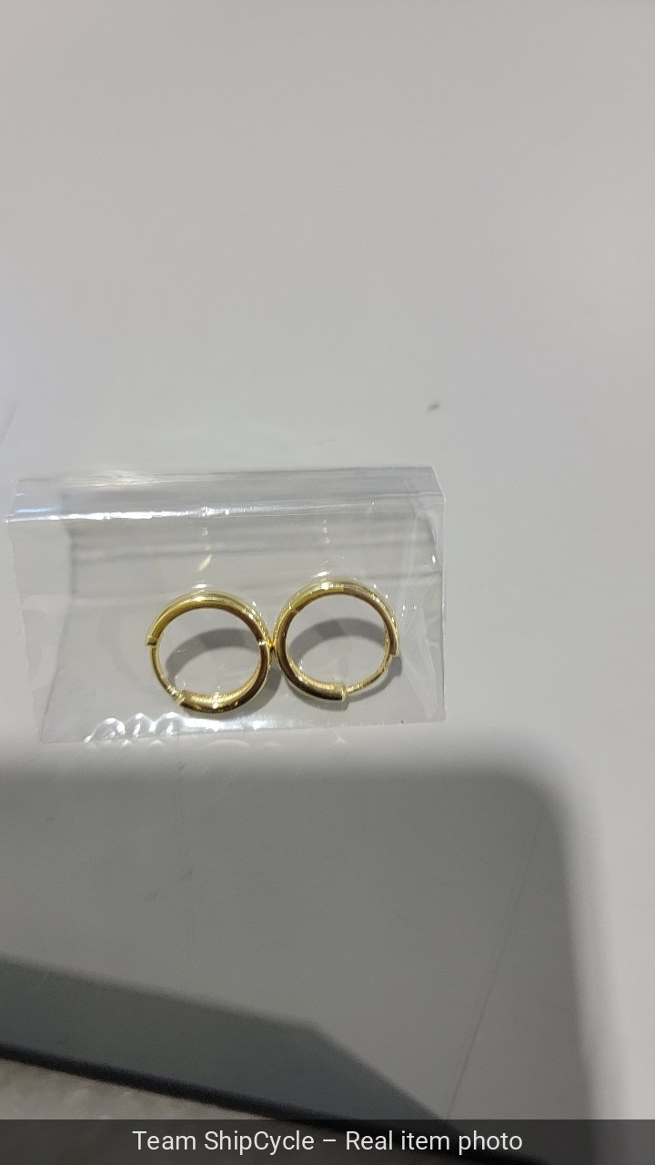 with packaging Gold Plated  Solid 10mm Sterling S… - image 7