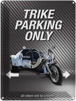 Blechschild 40X30 Cm Trike Parking Only All Others Deko Geschenk Metall Schild