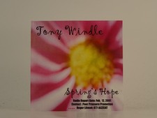 TONY WINDLE SPRING'S HOPE (H1) 2 Track Promo CD Single including Picture Sleeve 
