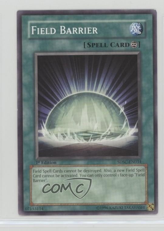 Field Barrier 1st Ed. YuGiOh Spellcasters' Command Structure Deck #SDSC-EN034