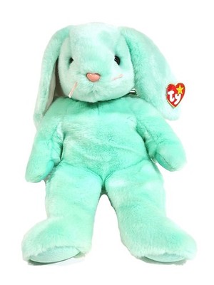 Ty Beanie Buddy Buddies Hippity the Green Bunny Rabbit 14'' MWMT
