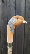 wooden walking stick hand carved bird wooden walking cane