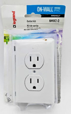 Legrand Wiremold NMW2-D Nonmetallic Raceway Electrical Outlet Kit White 1pk