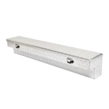 72"x12"x12" Aluminum Side Tool Box Truck Pickup Trailer Storage w/Lock Silver