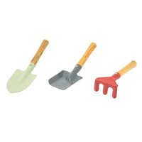 Kinder Gartenwerkzeug 3Er Set Sandkasten Spielzeug Kinderschaufel Spaten Harke