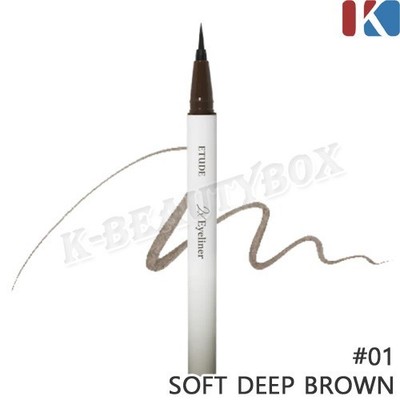 ETUDE 2X Tinting Eyeliner 0.5g #01 Soft Deep Brown  Waterproof Natural Drawing