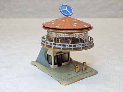 FALLER B-214/215 H0 AUTO-RAST fertig gebaut BASTLER VINTAGE MODELLBAHN MÄNGEL 