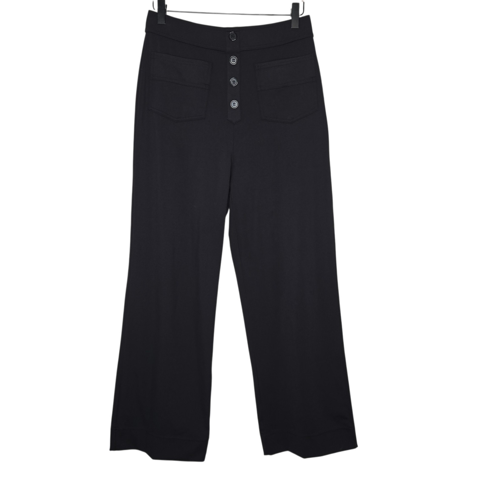 Halara Women Black DayStretch High Rise Pockets Straight Leg Pants Medium Petite