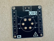New UX6 6-Pin Vacuum Tube Board Prototype Adapter Socket DIY Breadboard Qty 