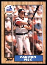 Carlton Fisk 1987 Topps #756 White Sox MLB READ FREE SHIPPING AutographDen