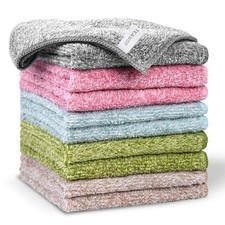 10 Pack Microfiber Washcloths Absorbent Soft Face Towels 12x12 Fingertip Gym Use