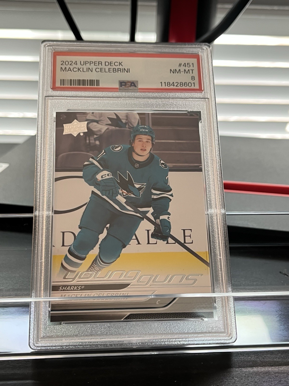 2024-25 Upper Deck Series 2 - Young Guns Macklin Celebrini #451 (RC)