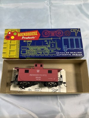 Roundhouse HO 3471 Pennsylvania Railroad Caboose Built Metal Wheels