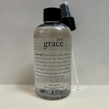 Philosophy Pure Grace Body Spritz Perfume 8fl.oz Clean Soap Scent Sealed Pump